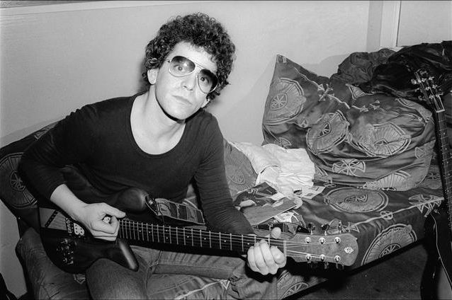 Lou Reed backstage at The Bottom Line in New York City in the mid 1970's.